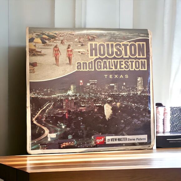 Sealed Rare Gaf vintage A416 Houston and Galveston Texas view-master 3 Reels - Picture 1 of 1
